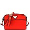 SZ6374-LP Triangular Logo Saffiano Cross Body