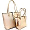 Flip-Lock 2 in 1 Saffiano Tote Satchel Value SET SZ6803-LP