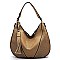 Laser Cut Printed Shoulder Bag Hobo
