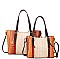 2 PIECES CHIC ALLIGATOR SATCHEL SET