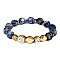 TB0556-LP Semi Frosted Druzy Elastic Bracelet