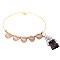 TB0561-LP Semi Precious Metal Tassel Toggle Bracelet