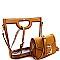 Handle Accent Transparent Clear 2 in 1 Satchel Value Set