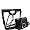 Handle Accent Transparent Clear 2 in 1 Satchel Value Set