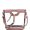 Handle Accent Transparent Clear 2 in 1 Satchel Value Set