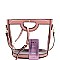 Handle Accent Transparent Clear 2 in 1 Satchel Value Set