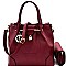Padlock Accent 2 in 1 Tote Clutch SET  MH-TF3018