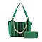 Ostrich Croc Chain 2-in-1 Satchel