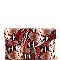 Chain Strap Snake Print Envelope Clutch
