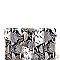Chain Strap Snake Print Envelope Clutch