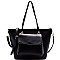 TS1191-LP 2 in 1 Shopper Tote with Detachable Crossbody