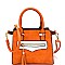 TT6204-LP Tassel Accent Two-Tone Small Satchel