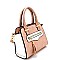 TT6204-LP Tassel Accent Two-Tone Small Satchel