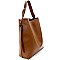 UN0041-LP  String Accent Two-faced Two-tone Oversized Hobo