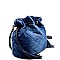 UN0064-LP Quilted Denim Drawstring Bucket Cross body