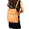 CONVERTIBLE SNAKE PRINT BACKPACK SHOULDER BAG