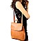 CONVERTIBLE SNAKE PRINT BACKPACK SHOULDER BAG