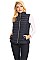 Fitted Waterproof Solid Bubble Vest By Nina Rossi