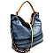 US0006-LP Quality Woven Detail Brush Painted 2-Way Hobo