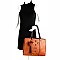 Antique-Gold Charm Accent Structured Tote MH-US0009