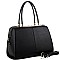 Elegant Hardware Accent Patent Detail 2-Way Satchel MH-US3280