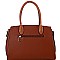 Fashionable Padlock Accent Patent Crocodile Detail 2-Way Satchel MH-US3333