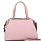 CROCODILE PRINT PATENT SATCHEL