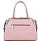 CROCODILE PRINT PATENT SATCHEL