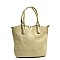 V ACCENT QUILTED SOFT TOUCH TOTE BAG