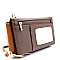 W1013-LP Wallet Compartment Cellphone Holder Cross body