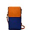 W1013-LP Wallet Compartment Cellphone Holder Cross body