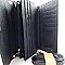 V-Shape Metal Accent Wristlet Wallet