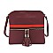 Fashion Stripe Tassel Zip Crossbody Bag