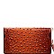 Ostrich Embossed Versatile Cellphone Holder Wristlet Wallet