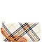 WH0925-LP Checker Print Zipper Wristlet Wallet