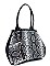 Snake Print Satchel Handbags 2 in 1 set