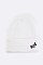Trendy OOPS Patch Cuff Rib Beanie LA-MKH35130