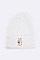 Chic Victory Sign Language Patch Iconic Beanie LA-MKH3515Q