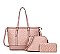 3 IN 1 - OSTRICH TOTE WITH CROSS-BODY & WALLET