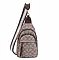 [S]LJQ017-LP Snake Print Elegant Frame Satchel SET with Wallet