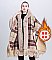 Thicken Thickened Wool Collar Knitted Shawl Cape