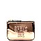 WLS45782-LP MMS 'SPEND ME' Metallic Coin Purse Card Holder