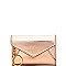 WLW48860-LP Madison West Saffiano Envelope Credit Card Case Wallet with Key Ring