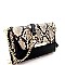 VERSATILE SNAKE PRINT CROSS BODY WALLET & CELLPHONE HOLDER