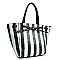 Large Size Stripe Tote Bag