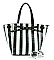 Large Size Stripe Tote Bag