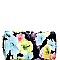 Fashionable Flower Print Double Zip-Around Wallet MH-WT302