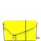 NEON FLAP CLUTCH BAG