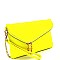 NEON FLAP CLUTCH BAG