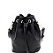 TWO WAY DRAWSTRING BUCKET SATCHEL SHOULDER BAG